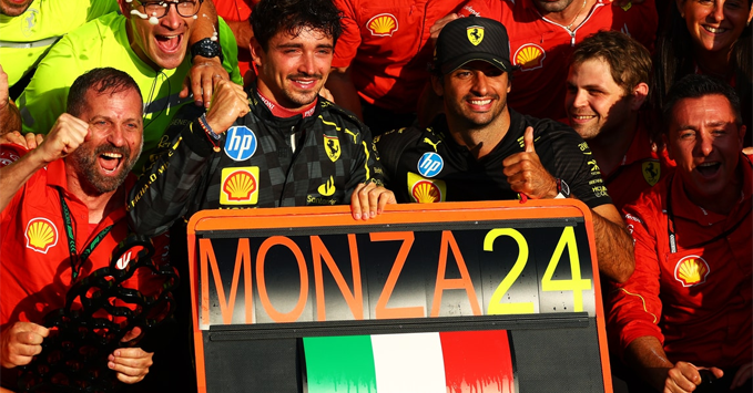 Ferrari F1 at Monza in 2024 Italian GP
